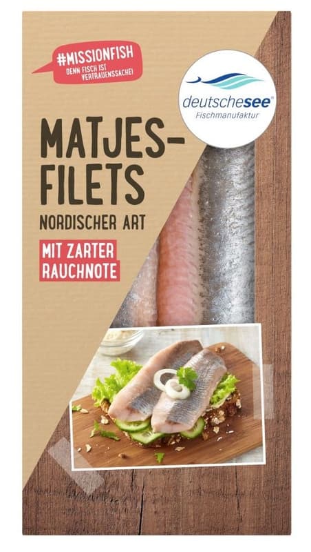 Deutsche See Matjesfilets nordische Art mit zarter Rauchnote