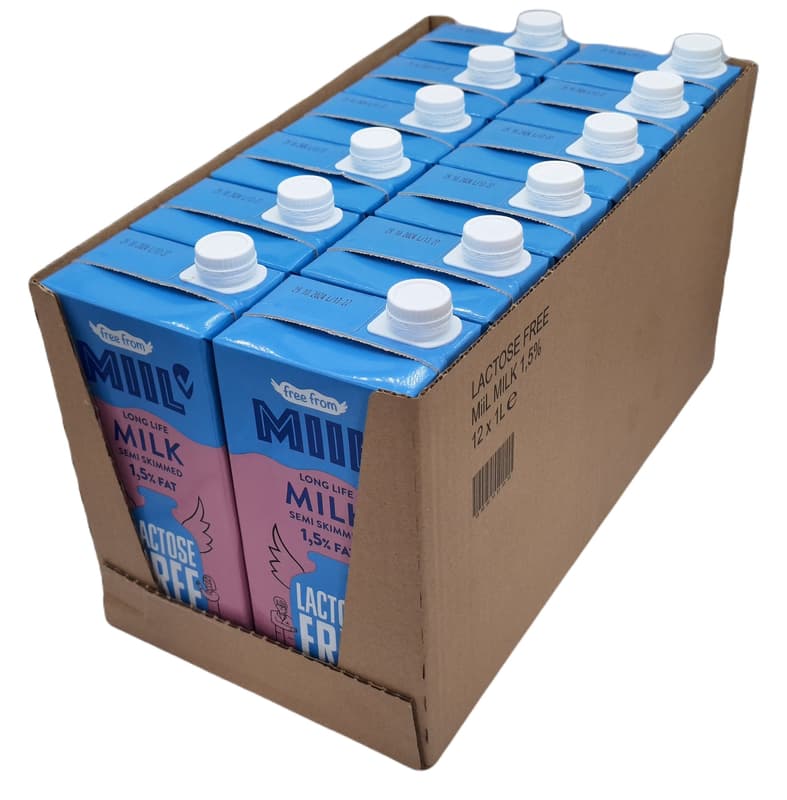 MIIL Long-life Milk 1.5% Lactose-free 12 Pack