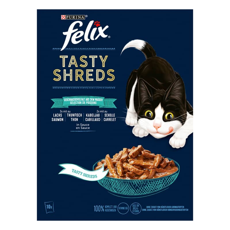felix Tasty Shreds Flavor Variety from Water