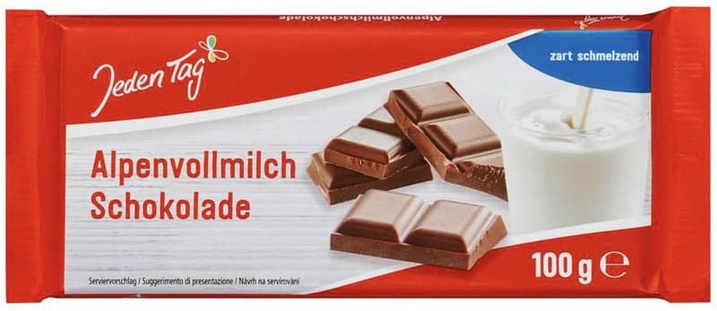 Jeden Tag Schokolade Alpenvollmilch