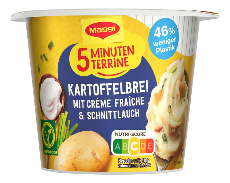 MAGGI 5 Minuten Terrine Kartoffelbrei mit Creme fraiche