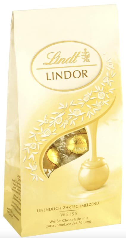 Lindt LINDOR Beutel Weiß