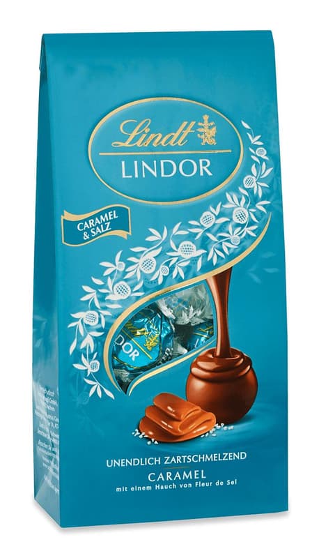 Lindt LINDOR Beutel Caramel & Salz
