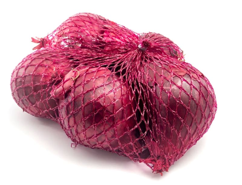 Zwiebeln rot, Netz