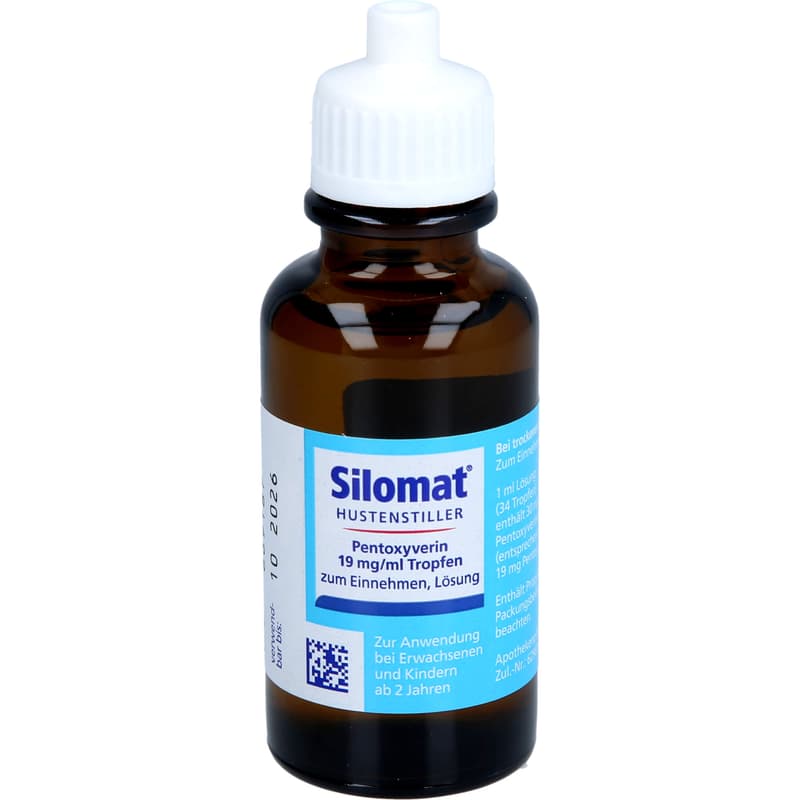 SILOMAT cough suppressant pentoxyverine 19 mg/ml TEI