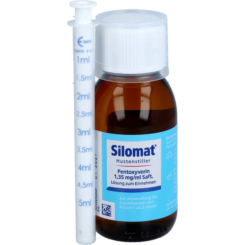 SILOMAT cough suppressant pentoxyverine 1.35 mg/ml juice