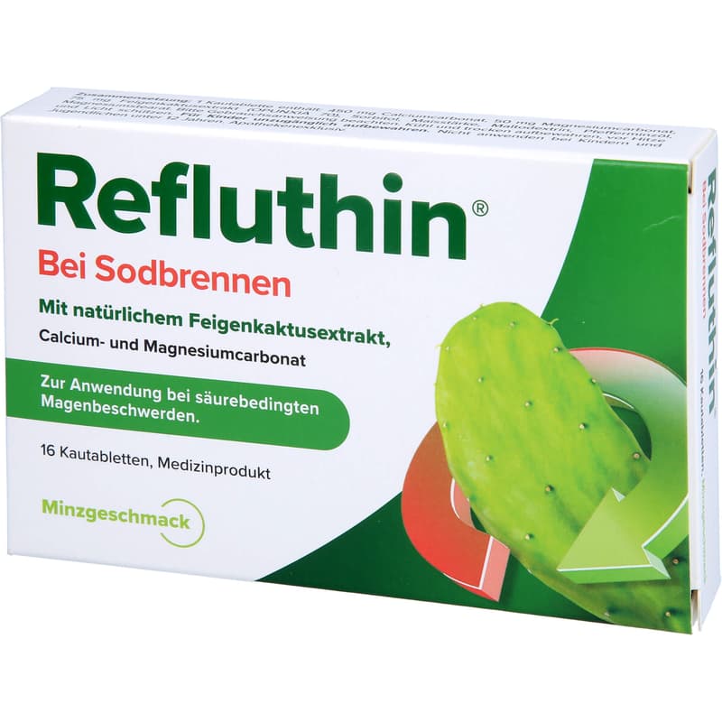 REFLUTHIN for heartburn chewable tablets mint