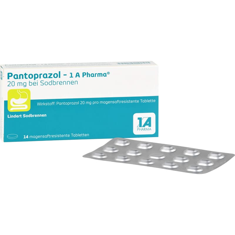 PANTOPRAZOL-1A Pharma 20mg for heartburn msr.Tab.
