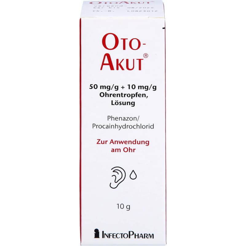 OTOAKUT 50 mg/g + 10 mg/g Ohrentropfen Lösung