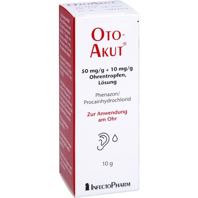 OTOAKUT 50 mg/g + 10 mg/g Ohrentropfen Lösung