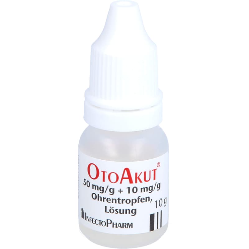 OTOAKUT 50 mg/g + 10 mg/g Ohrentropfen Lösung