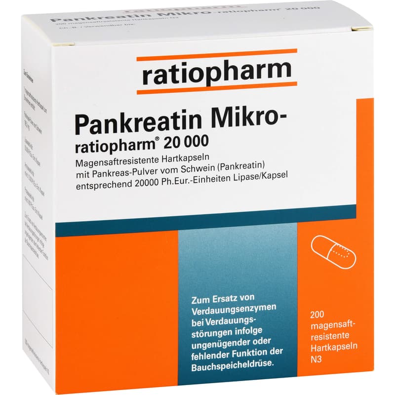PANKREATIN Mikro-ratio.20.000 magensaftr.Hartkaps.