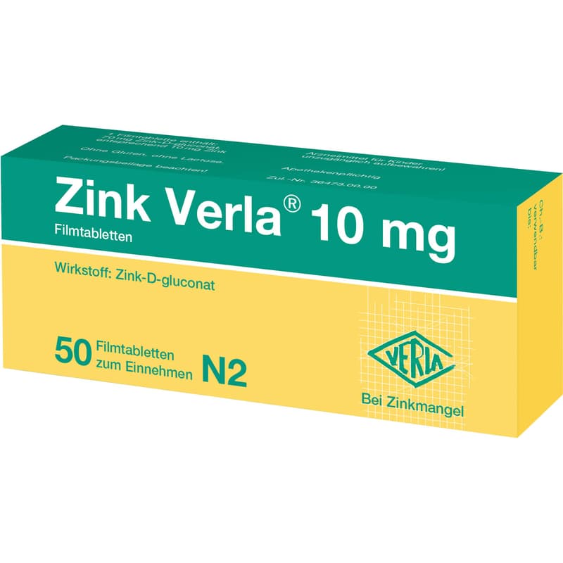ZINK VERLA 10 mg Filmtabletten