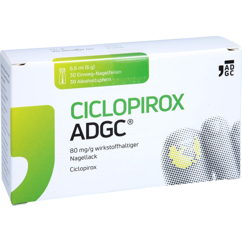 CICLOPIROX ADGC 80 mg/g wirkstoffhalt.Nagellack