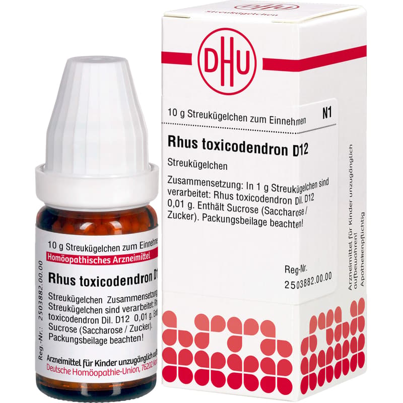 RHUS TOXICODENDRON D 12 Globuli