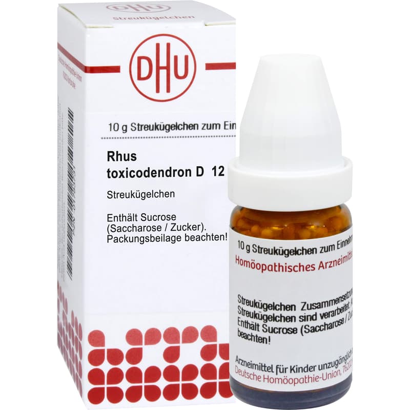 RHUS TOXICODENDRON D 12 Globuli