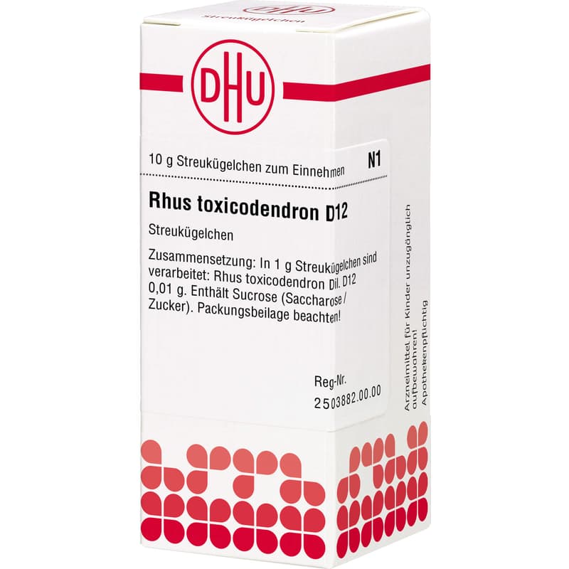 RHUS TOXICODENDRON D 12 Globuli