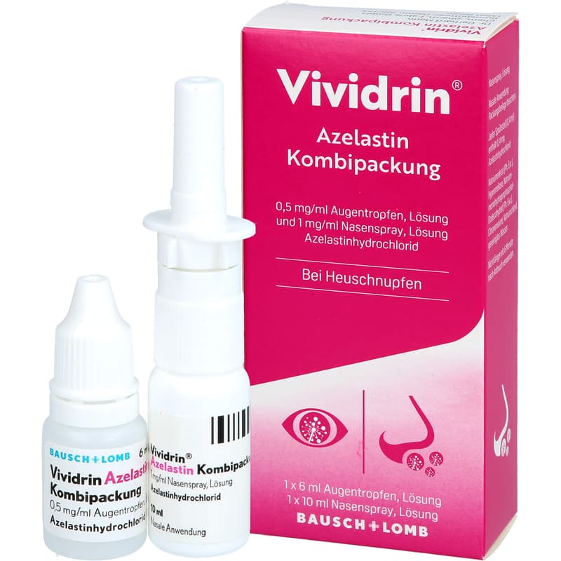 VIVIDRIN Azelastin Kombi.0,5 mg/ml ATR+1 mg/ml NAS