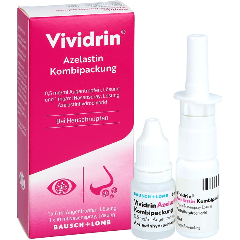 VIVIDRIN Azelastin Kombi.0,5 mg/ml ATR+1 mg/ml NAS