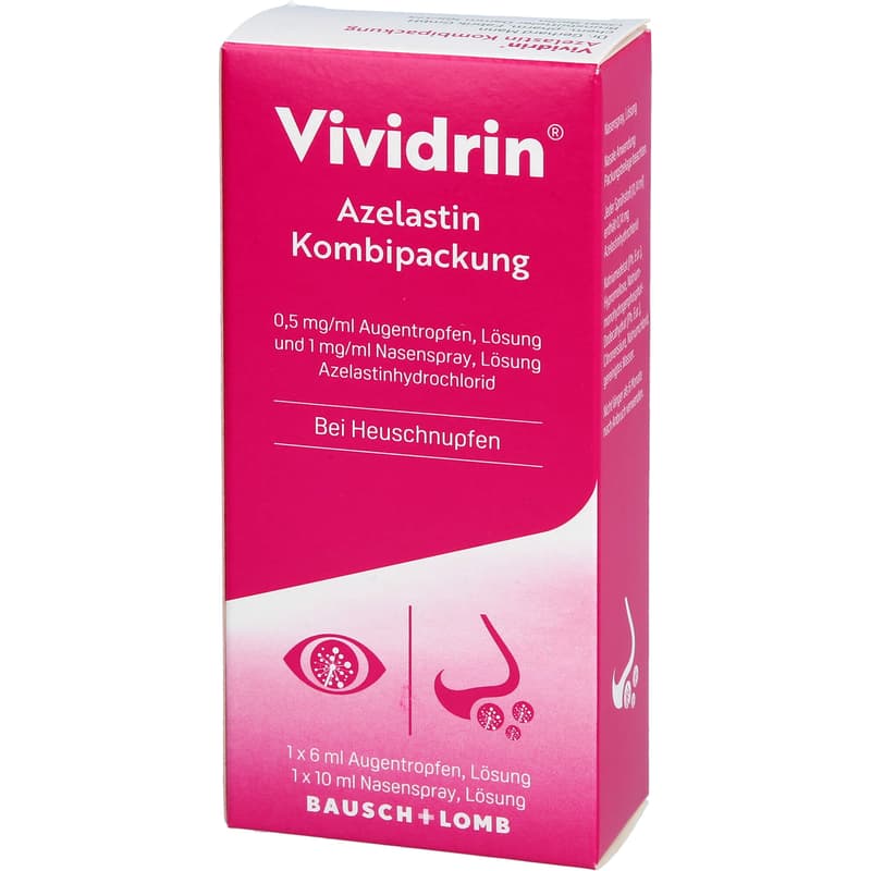 VIVIDRIN Azelastin Kombi.0,5 mg/ml ATR+1 mg/ml NAS