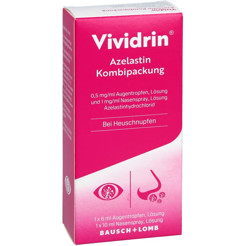 VIVIDRIN Azelastin Kombi.0,5 mg/ml ATR+1 mg/ml NAS