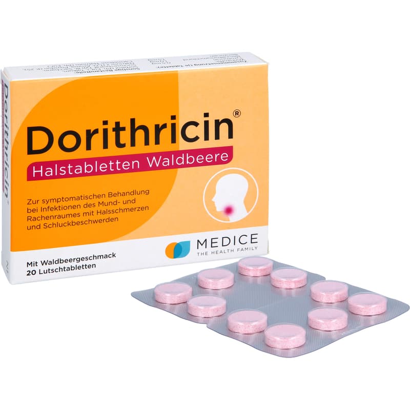 DORITHRICIN Halstabletten Waldbeere