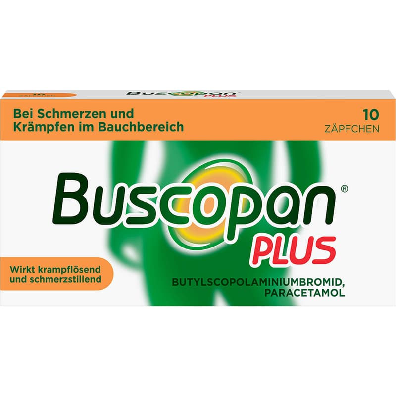 BUSCOPAN plus 10 mg/800 mg suppositories
