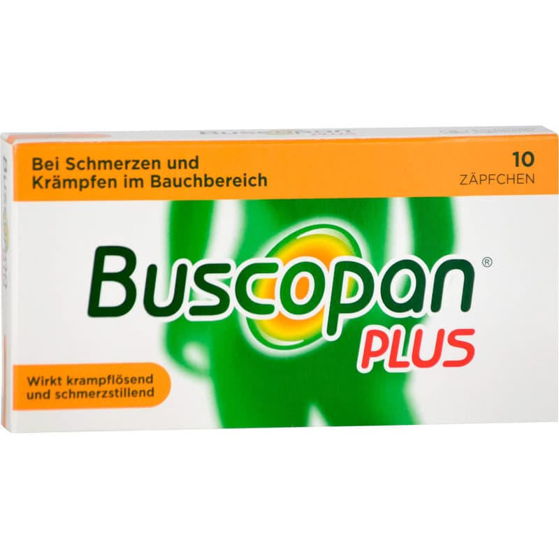 BUSCOPAN plus 10 mg/800 mg suppositories