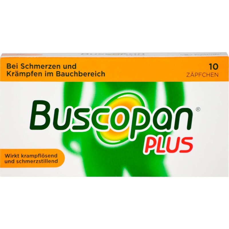 BUSCOPAN plus 10 mg/800 mg suppositories