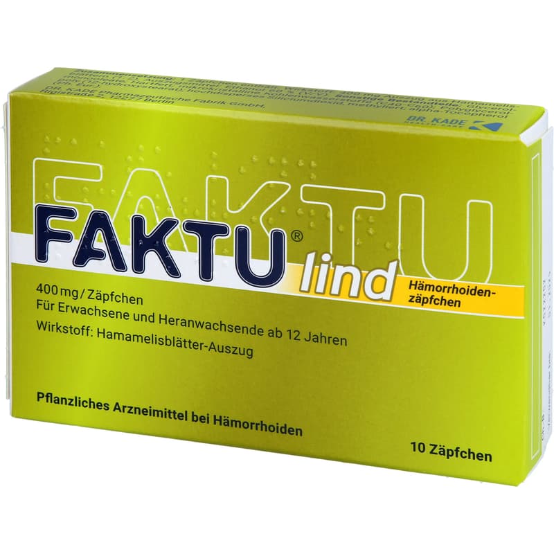 FAKTU lind Hämorrhoidenzäpfchen