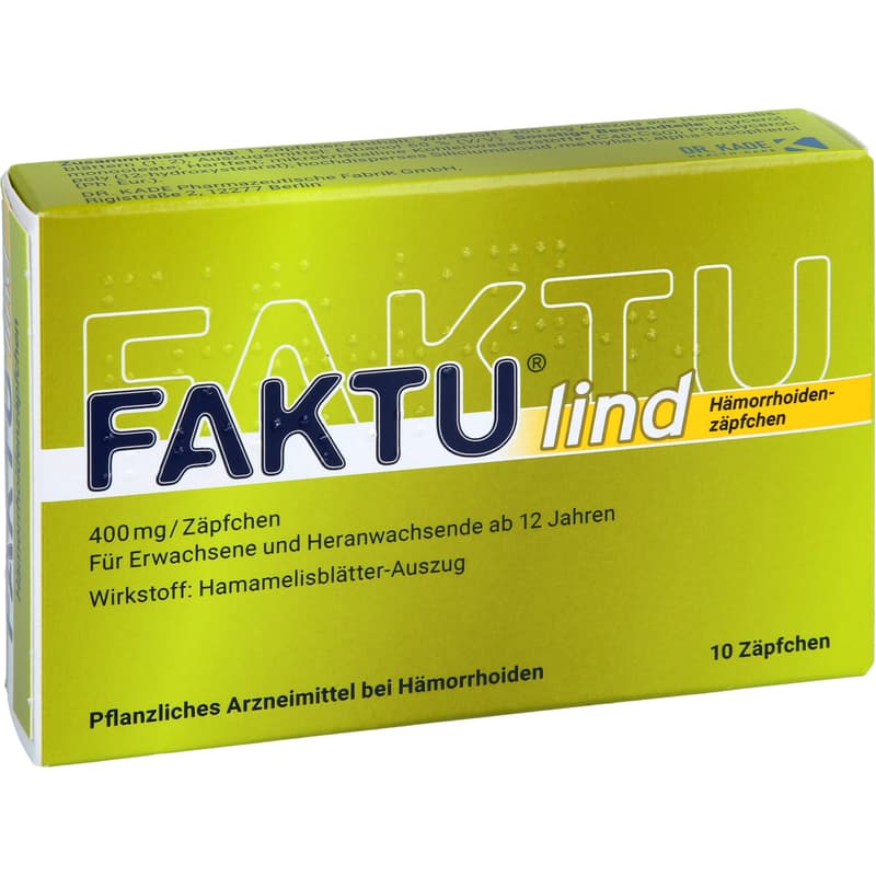 FAKTU lind Hämorrhoidenzäpfchen