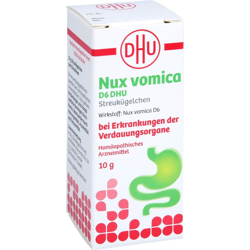 NUX VOMICA D 6 DHU Glob.bei Erkr.d.Verdauungsorg.