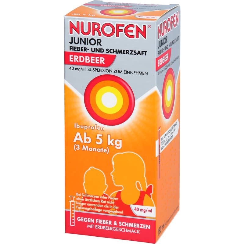NUROFEN Junior Fieber-u.Schmerzsaft Erdbe.40 mg/ml