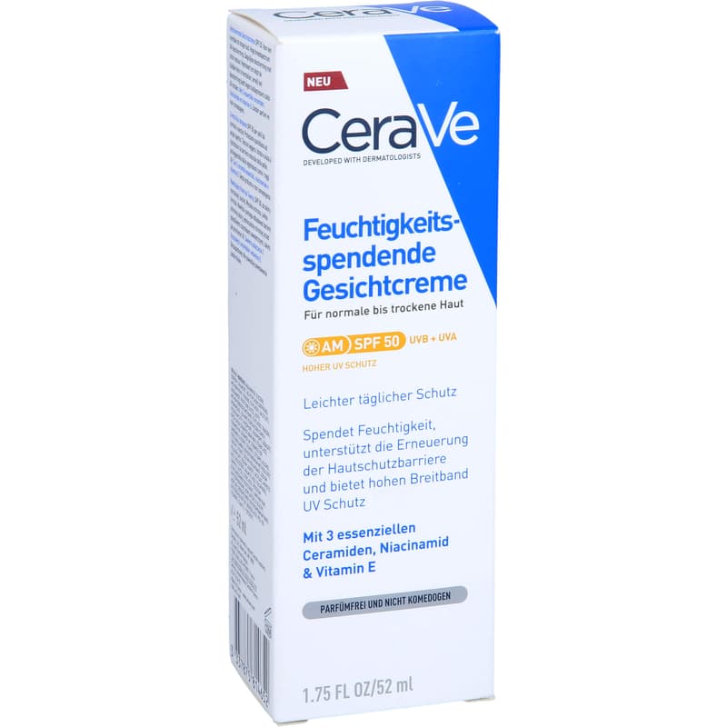 CERAVE feuchtigkeitsspendende Gesichtscreme SPF 50