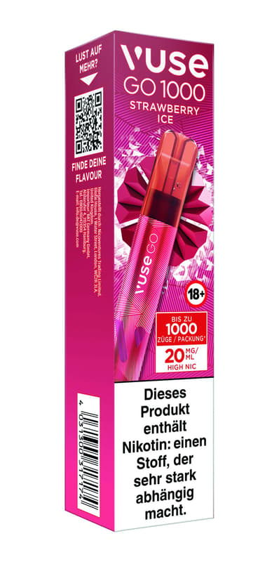 Vuse GO 1000 Strawberry Ice Einweg E-Zigarette