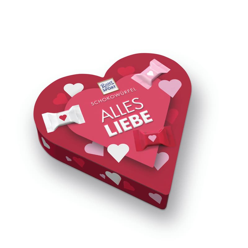Ritter Sport Schokowürfel Herz Alles Liebe
