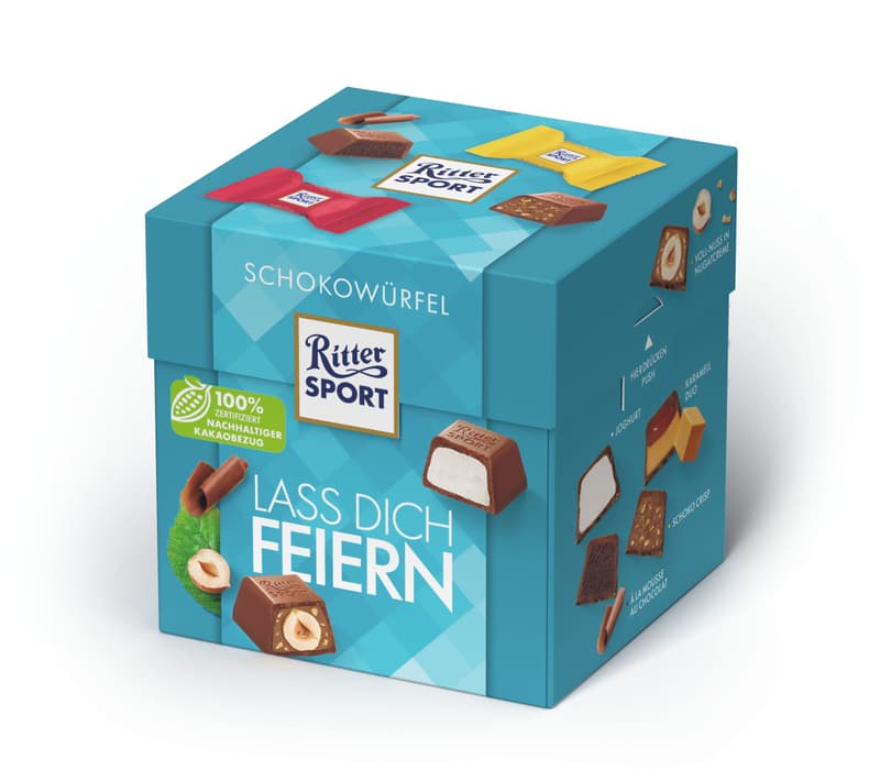 Ritter Sport Schokowürfel Lass Dich Feiern