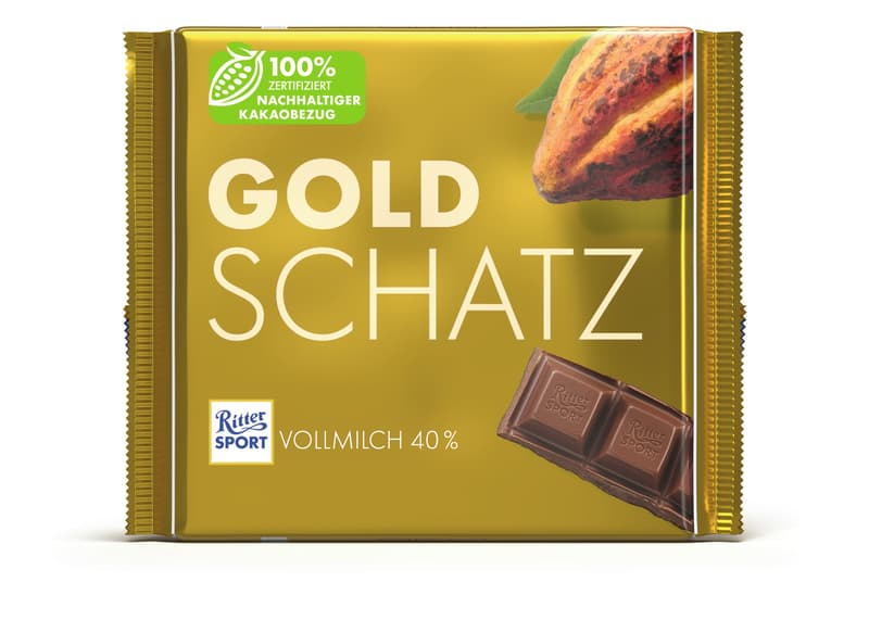 Ritter Sport Goldschatz Großtafel