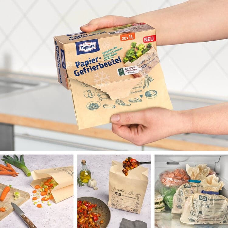 Toppits® paper freezer bags