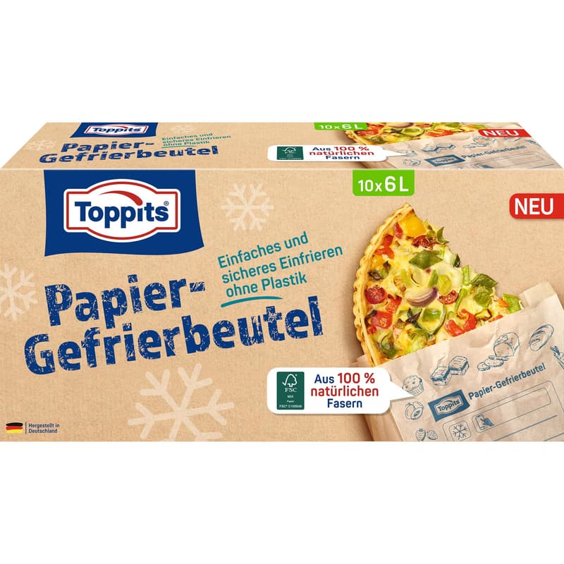 Toppits® paper freezer bags
