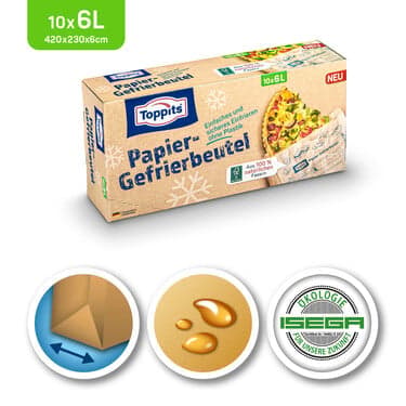 Toppits® paper freezer bags