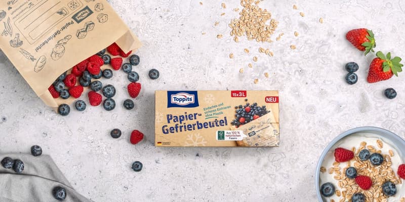 Toppits® paper freezer bags