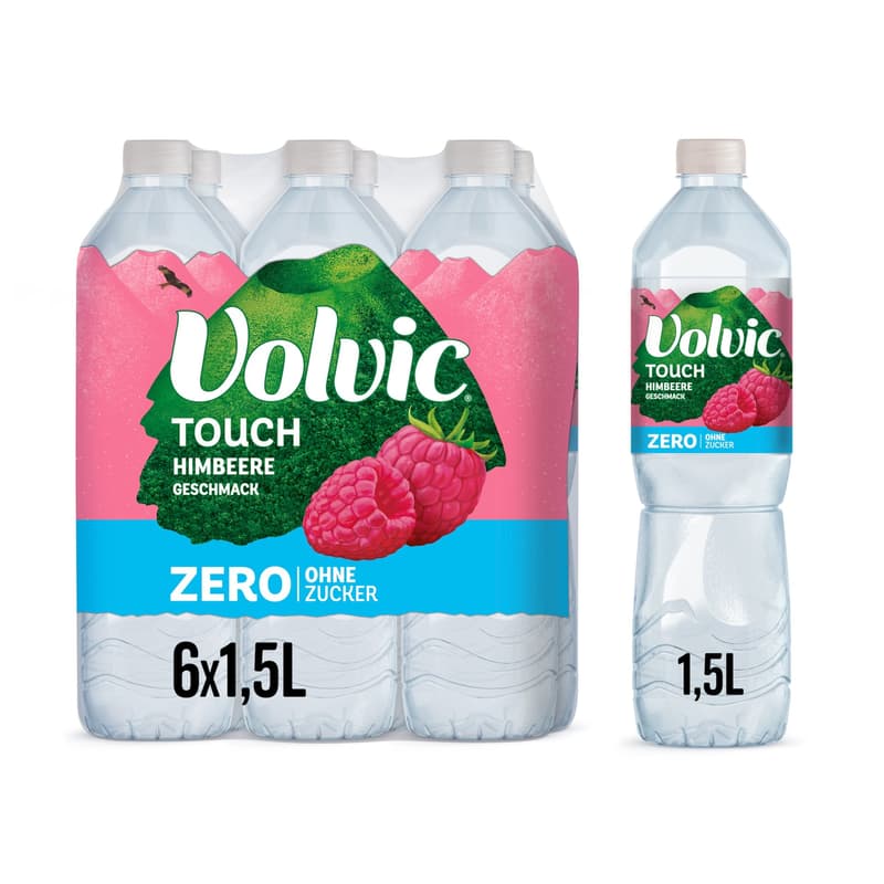 Volvic Touch Zero Himbeer 6x1,5l (EINWEG)