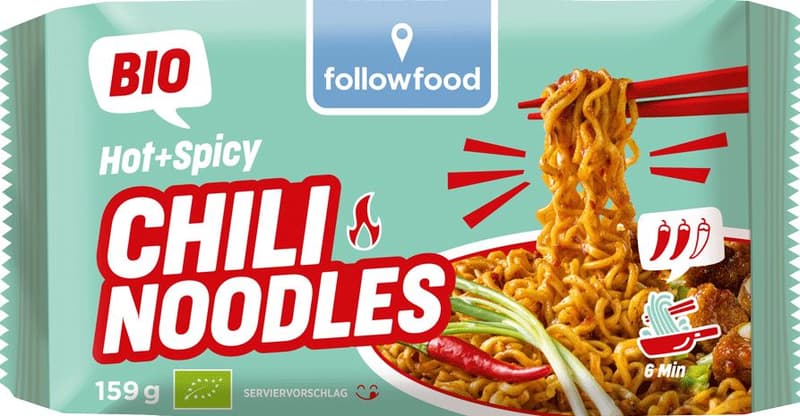 followfood BIO Hot & Spicy Chili Noodles