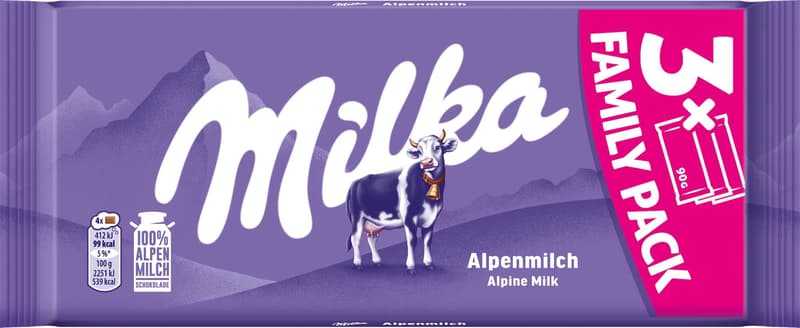 Milka Tafel Alpenmilch (Vorteilspack)