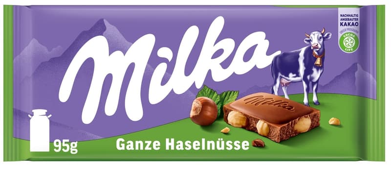 Milka Bar Whole Hazelnuts