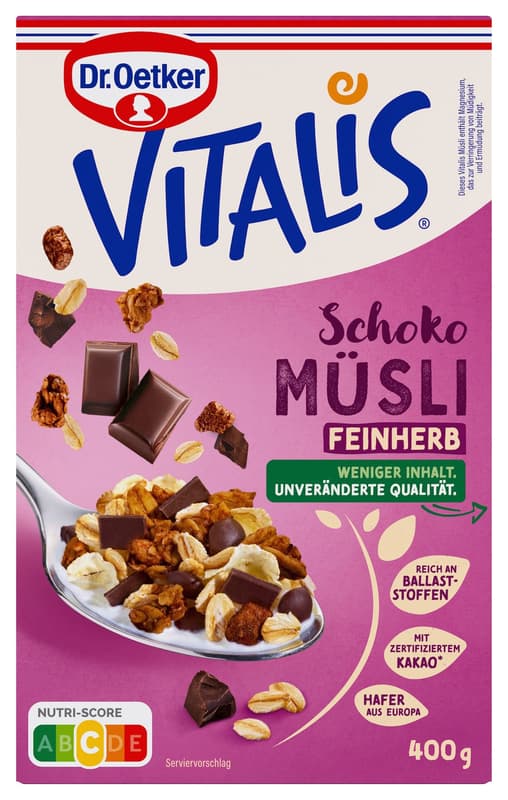 Vitalis semi-sweet chocolate muesli