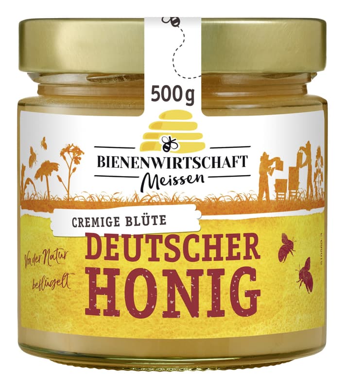 Bienenwirtschaft Meißen Deutscher Blütenhonig cremig