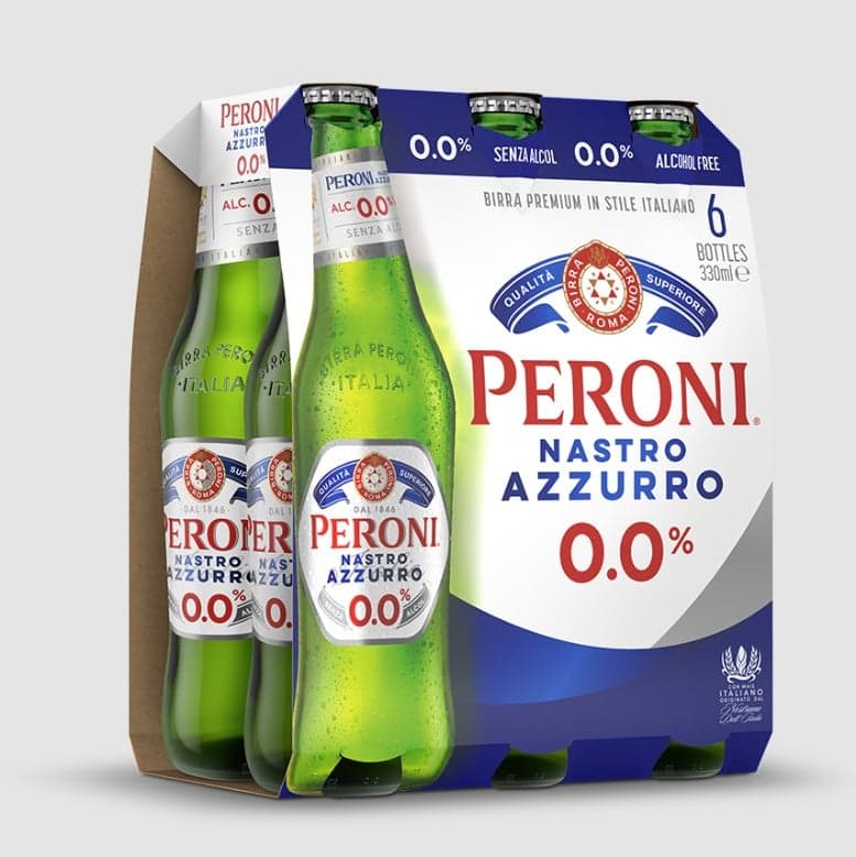 Peroni Nastro Azzurro 0,0% 6x0,33 l (MEHRWEG)
