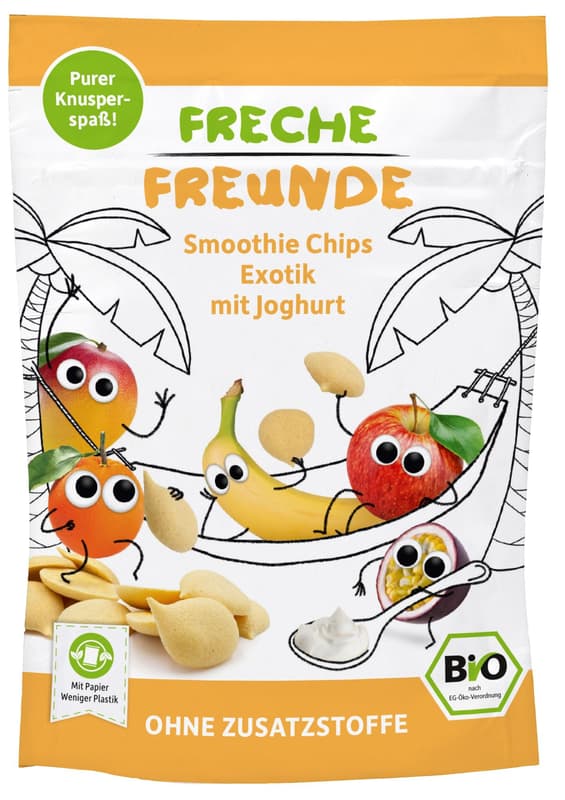 Freche Freunde Bio Smoothie Chips Exotik mit Joghurt